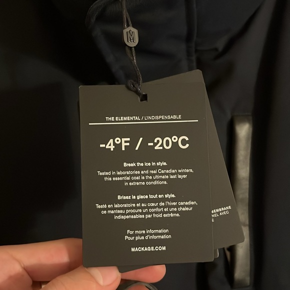 Mackage men’s Dixon NFR down filled fur puffer jacket bomber coat NEW - Picture 6 of 8